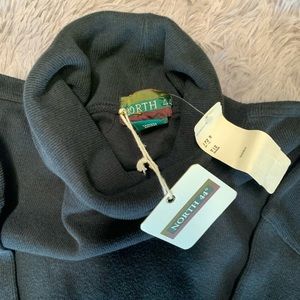 VTG North 44 Black 100 Percent Cotton Turtleneck Size L
